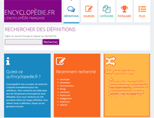 Tablet Screenshot of encyclopedie.fr